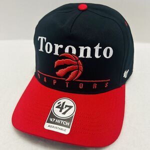 '47 Brand Toronto Raptors Super Hitch Adjustable Hat Cap‎ Snapback Black Red